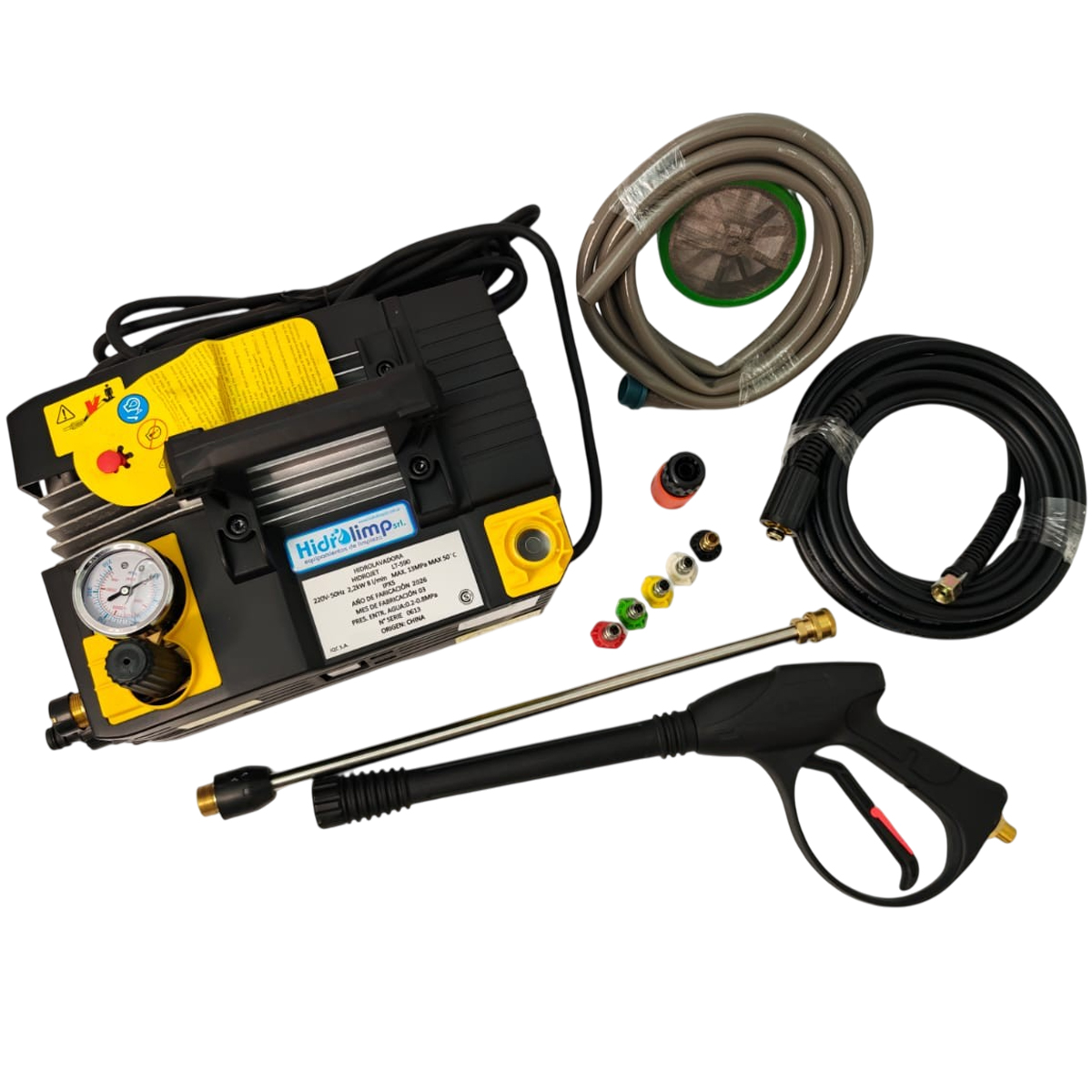 HIDROJET 590 Hidrolavadora Profesional 8 Lts/min 100/130 Bar 3HP 220V - Imagen 2